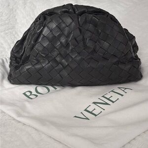 Bottega Veneta Black Intrecciato Clutch